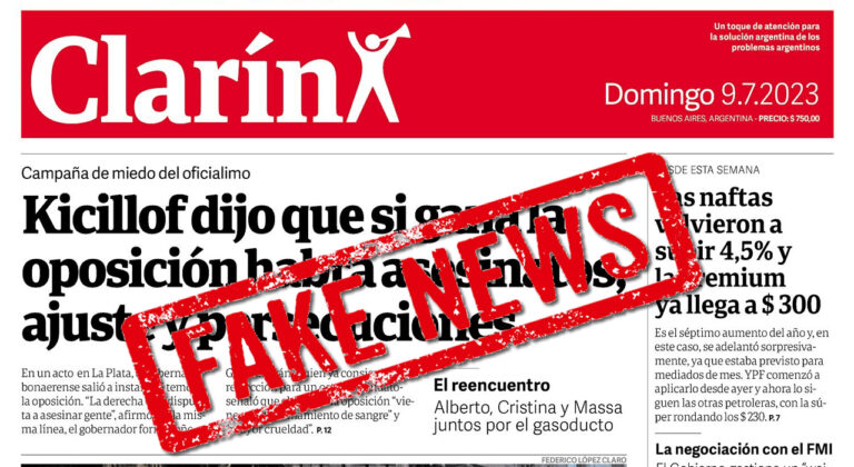 FAKENEWS PORTADA CLARIN AK