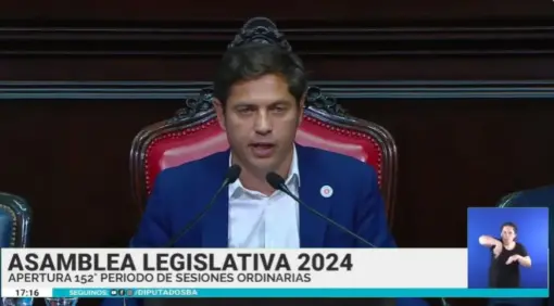 portada. Axel Kicillof apertura sesiones legislativas 2024