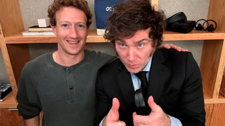 Milei-conZuckerberg