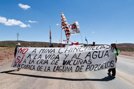 Portada. Caminata mujeres contra las mineras